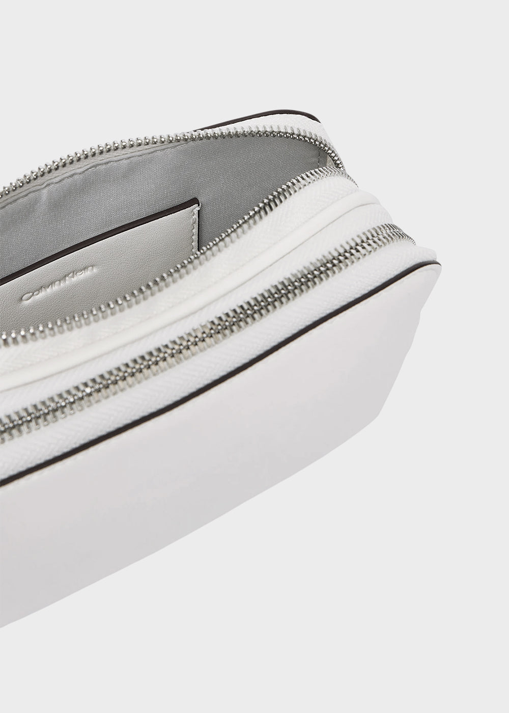 Borsa con tracolla in tessuto con doppia zip, piccola-4
