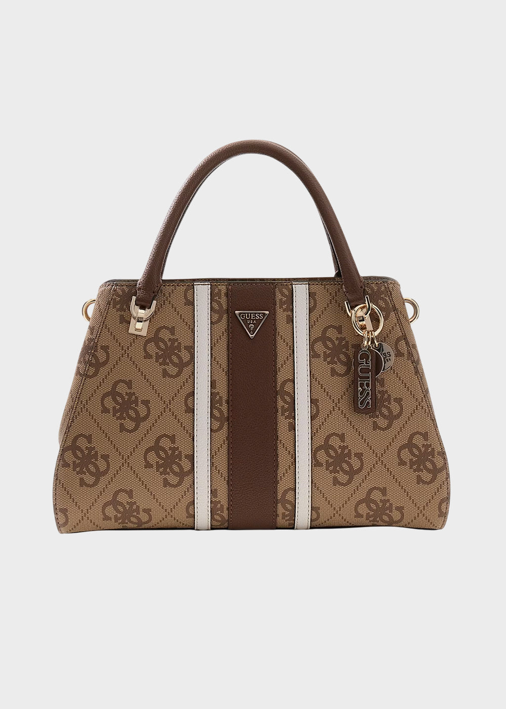 Borsa a mano Noelle II con tracolla e logo all over