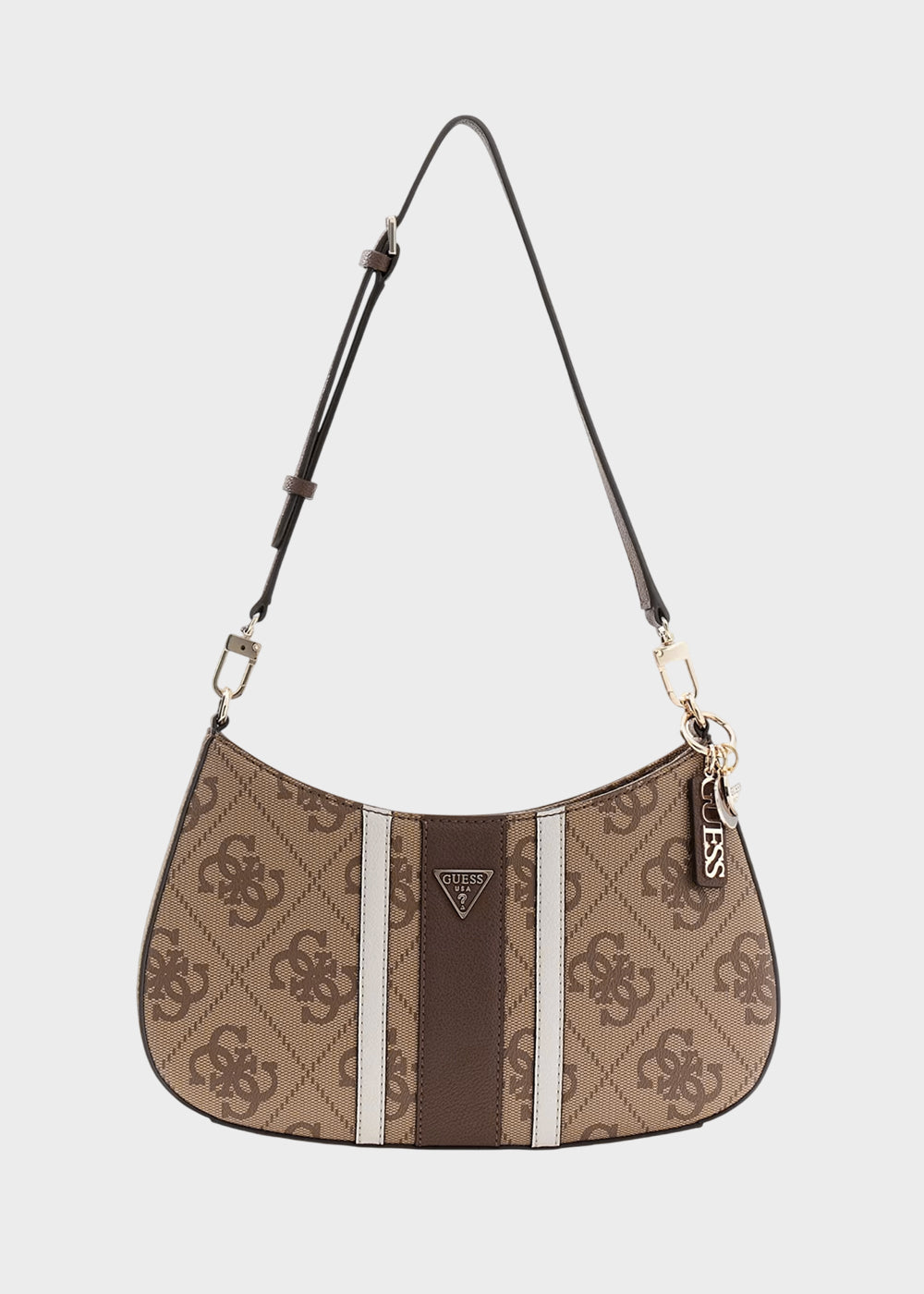 Borsa a spalla Noelle II con logo all over