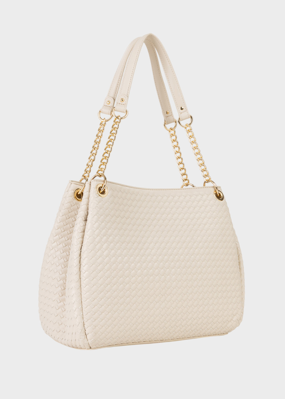 Borsa a spalla Gea con tracolla ed effetto intreccio