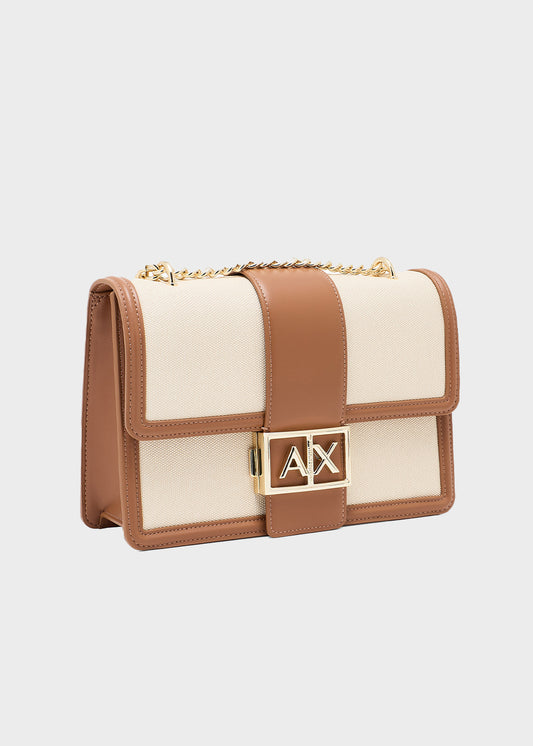 Borsa a tracolla con catena Jodie M in Canvas