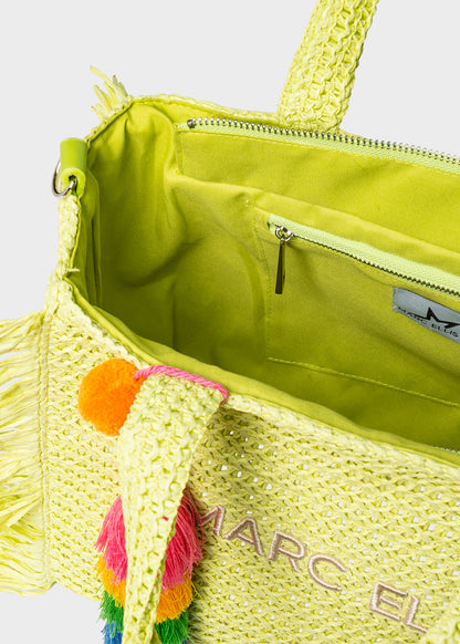 Borsa da Mare Buby S.Claire M in effetto rafia, con tracolla