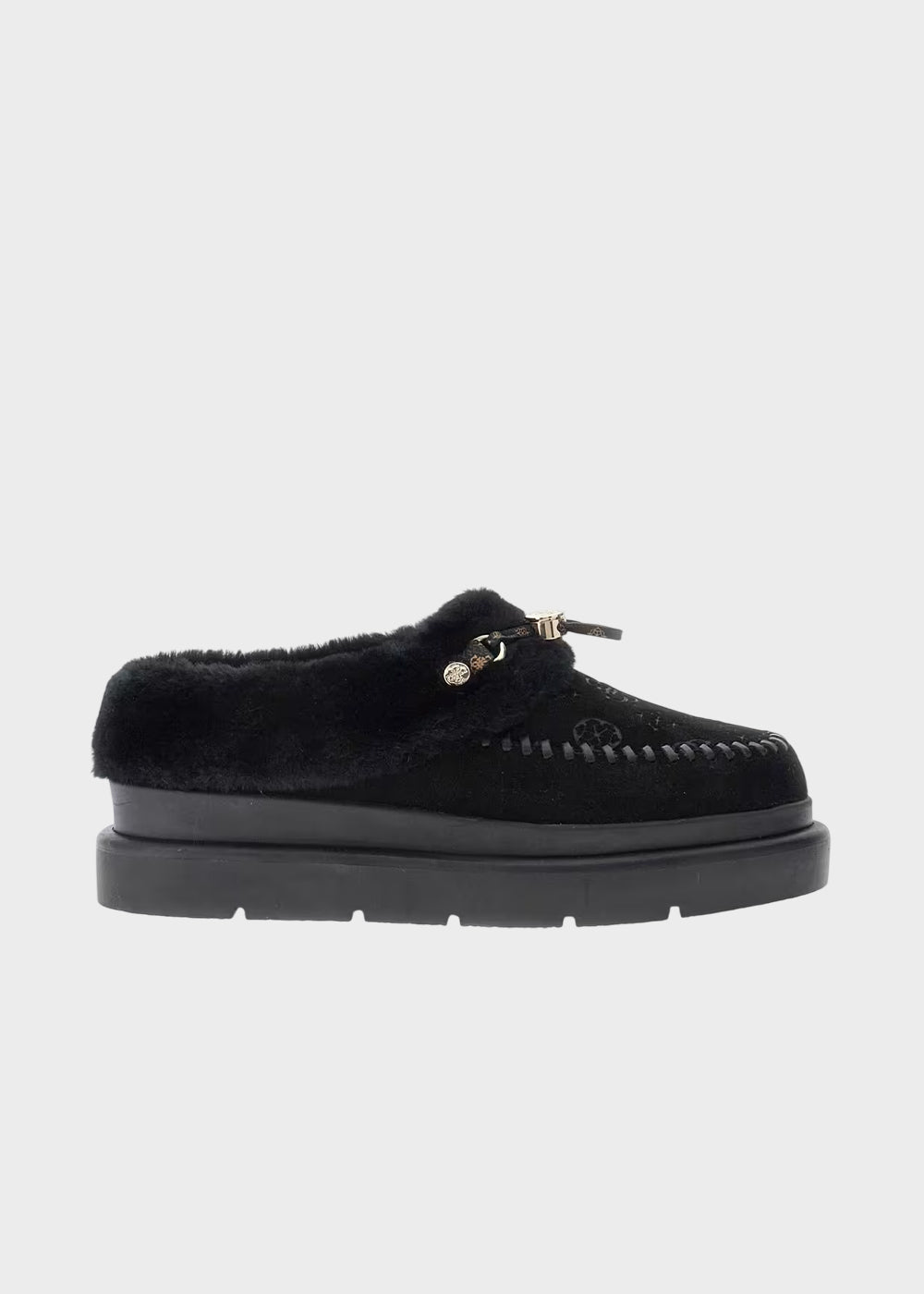 Scarpa Kendry platform con pelliccia