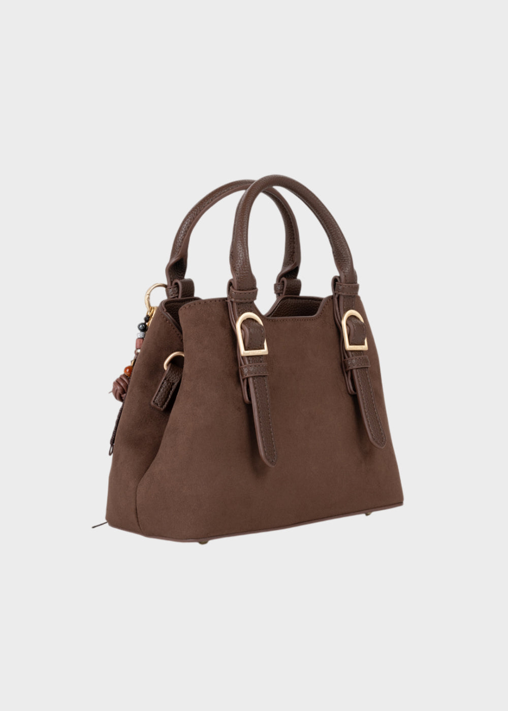 Borsa a mano Winnie Winter piccola con tracolla, in camoscio sintetico-2