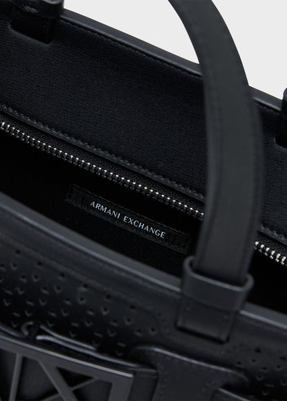 Borsa a mano con tracolla Susie Perforation Tote M