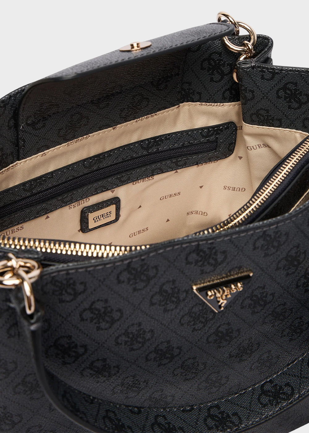 Borsa a tracolla Lorella Logo con manico e charm-6