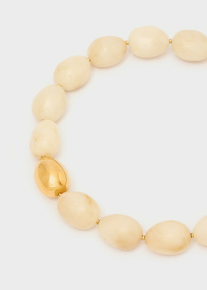 Collana chiara girocollo bianca