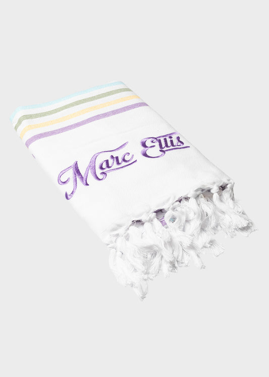 Telo da mare con Logo in cotone leggero