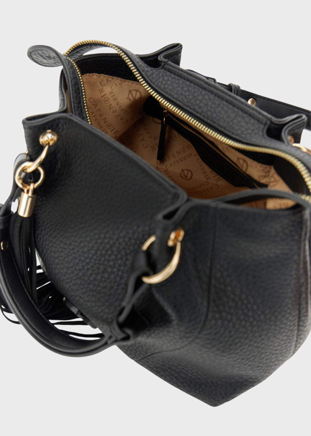 Borsa a mano piccola con tracolla e pieghe-3