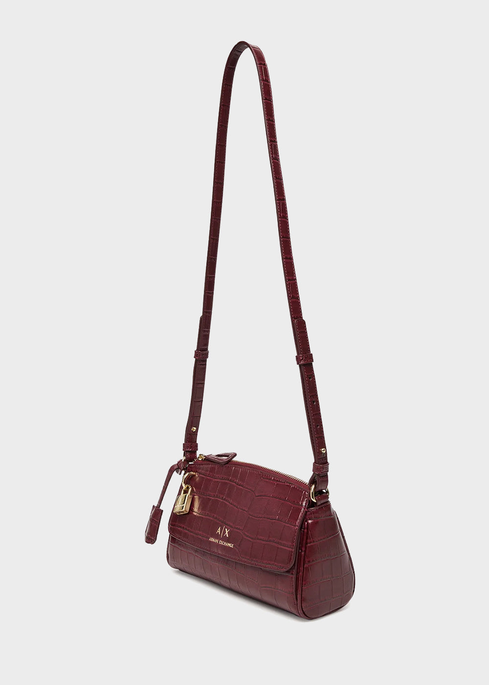 Jane Croco Shoulder Bag