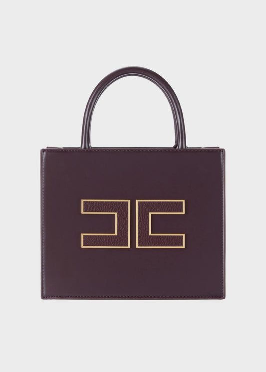 Borsa a mano media con tracolla e logo