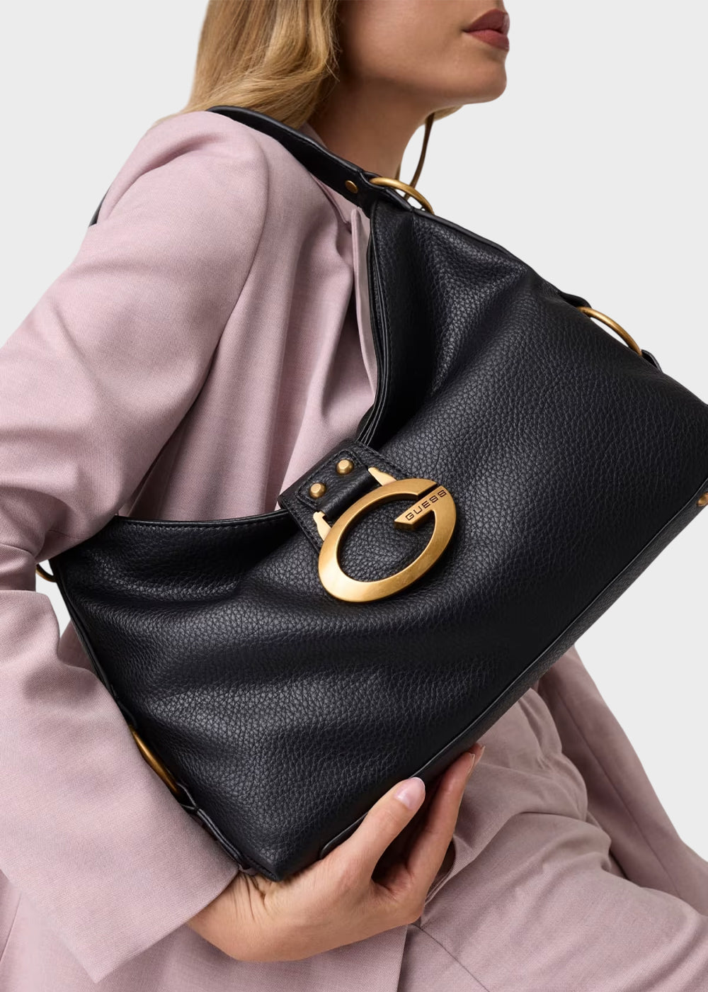 Borsa a spalla Camden con logo metallico-2