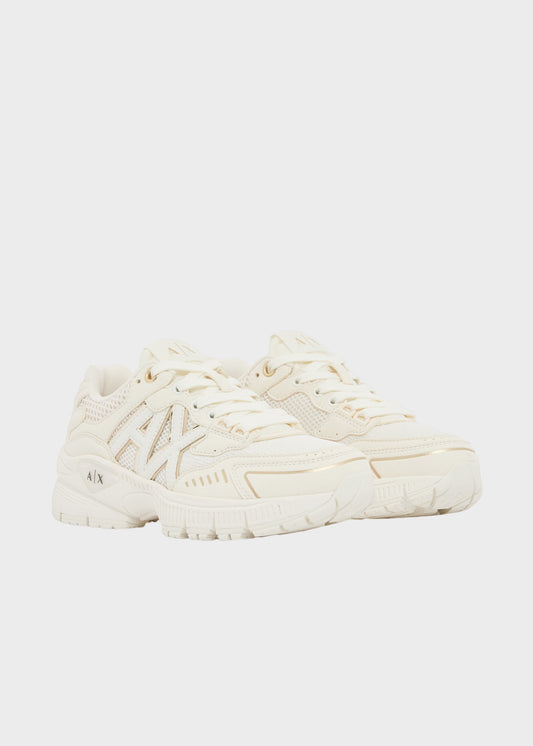 Sneakers in tela con logo