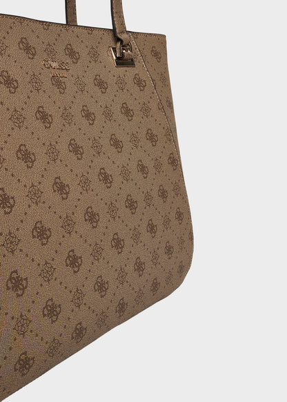 Borsa a spalla grande Calebra con logo all over