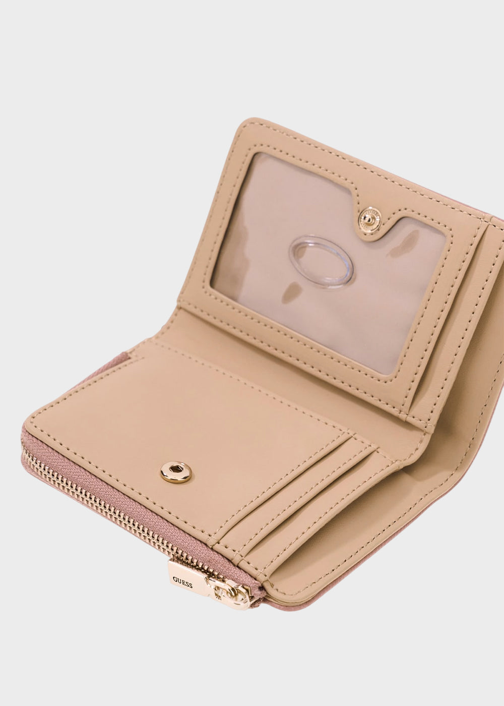 Portafogli Amorette con portamonete e logo metallico