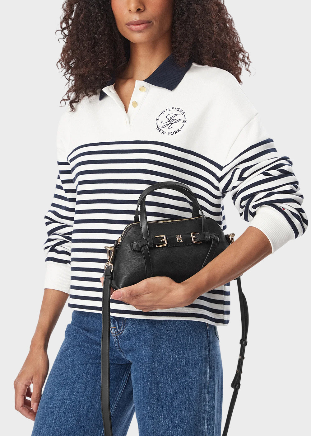 Borsa a mano Buckle Mini Tote con tracolla-2