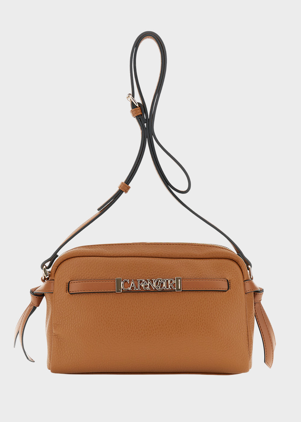 Borsa a tracolla con logo metallico