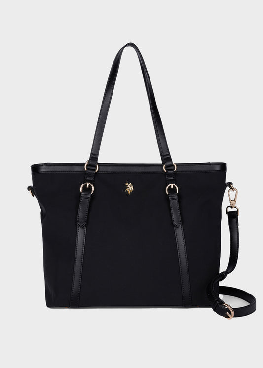 Borsa Houston Shopping in tessuto con logo