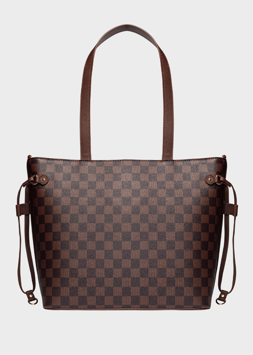 Borsa a spalla con trama a scacchi e tracolla in tessuto, "Limited Edition"-3
