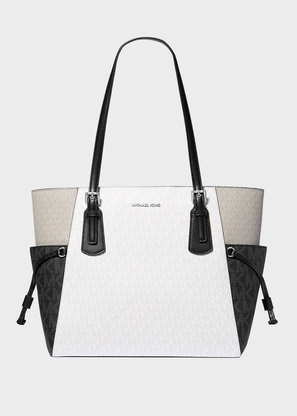 Borsa tote Voyager grande con stampa logo color block