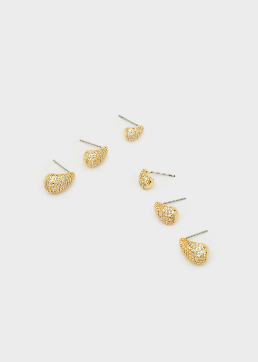 Set di orecchini a goccia con pietre