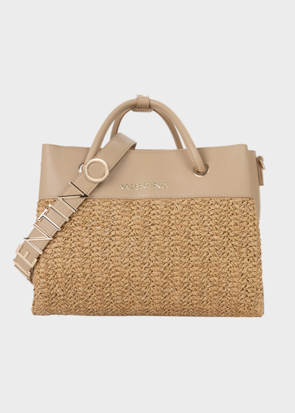 Borsa a mano Alexia Summer con tracolla, in effetto paglia