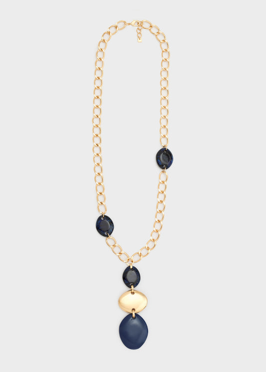 Glaze Resin Pendant Necklace