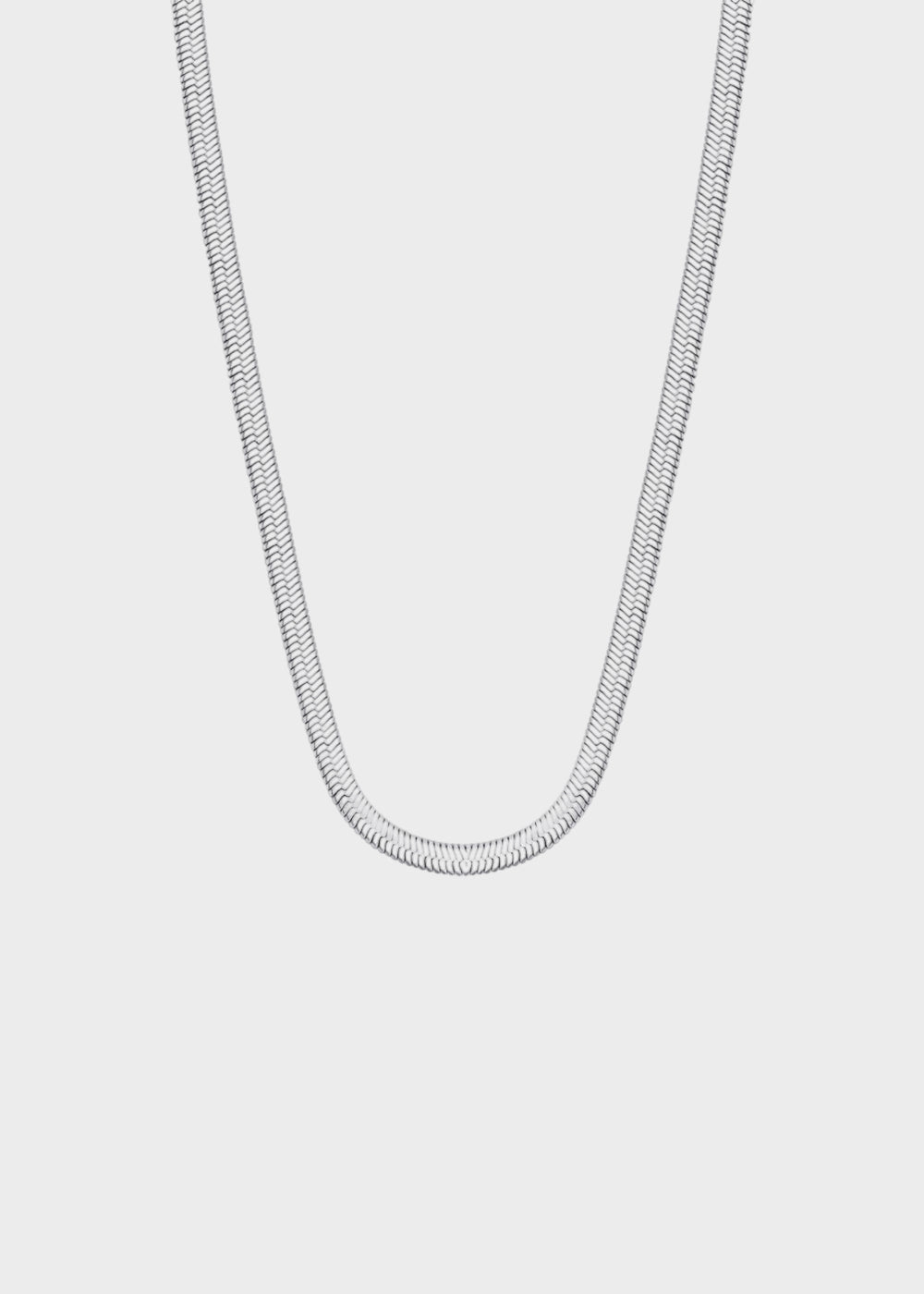 Collana girocollo Chunky catena spina di pesce in acciaio