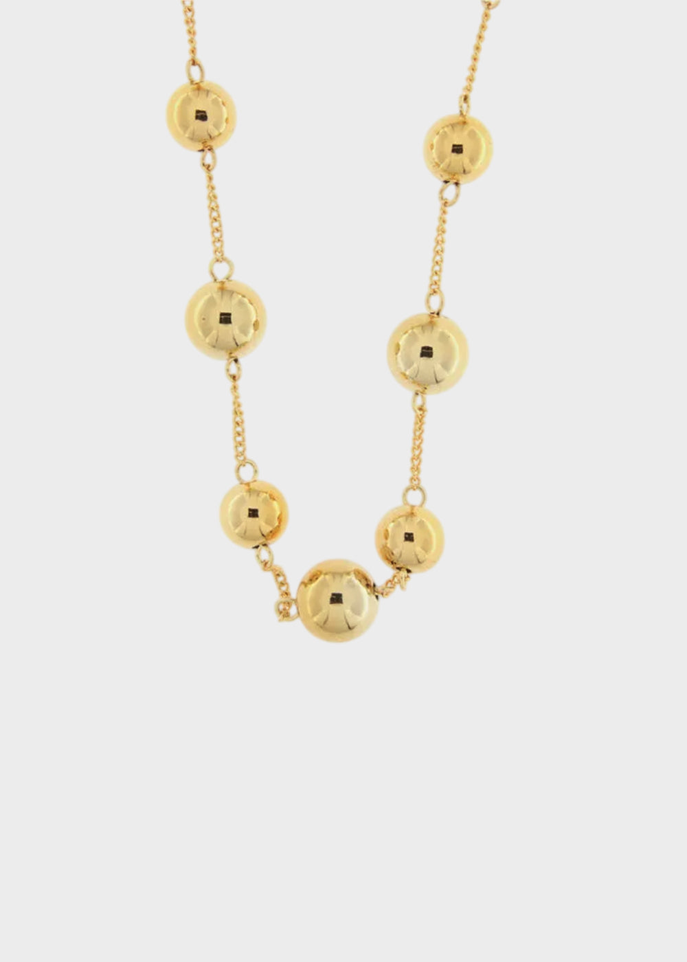 Collana in Metallo color oro con sfere