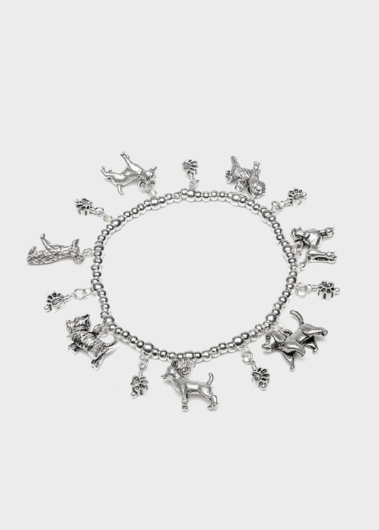 Bracciale Elastico Pendenti con Cani