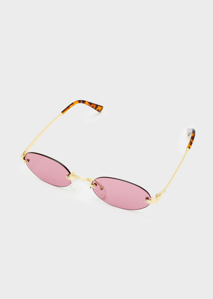 Occhiali Thin Oval rosa