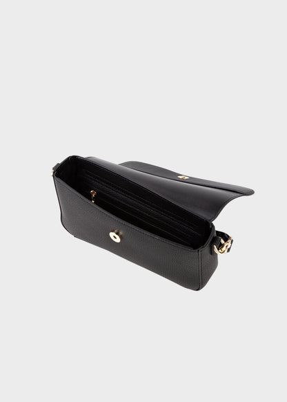 Borsa a baguette Alexia con tracolla e pattina