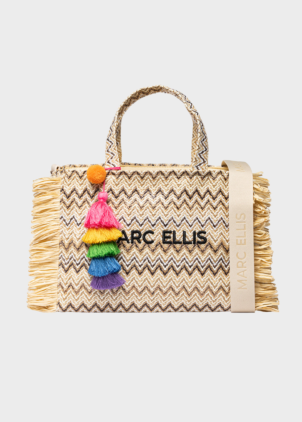 Borsa da Mare Buby S.Claire M in effetto rafia, con tracolla