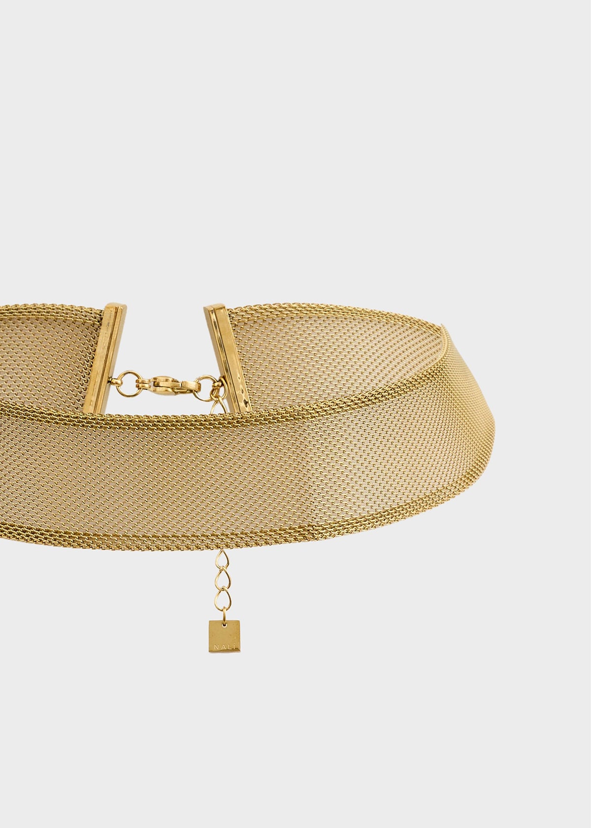 Collana choker in mesh in acciaio inossidabile