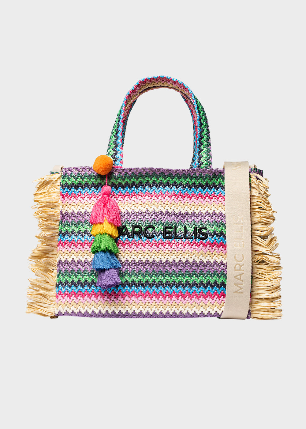 Borsa da Mare Buby S.Claire M in effetto rafia, con tracolla