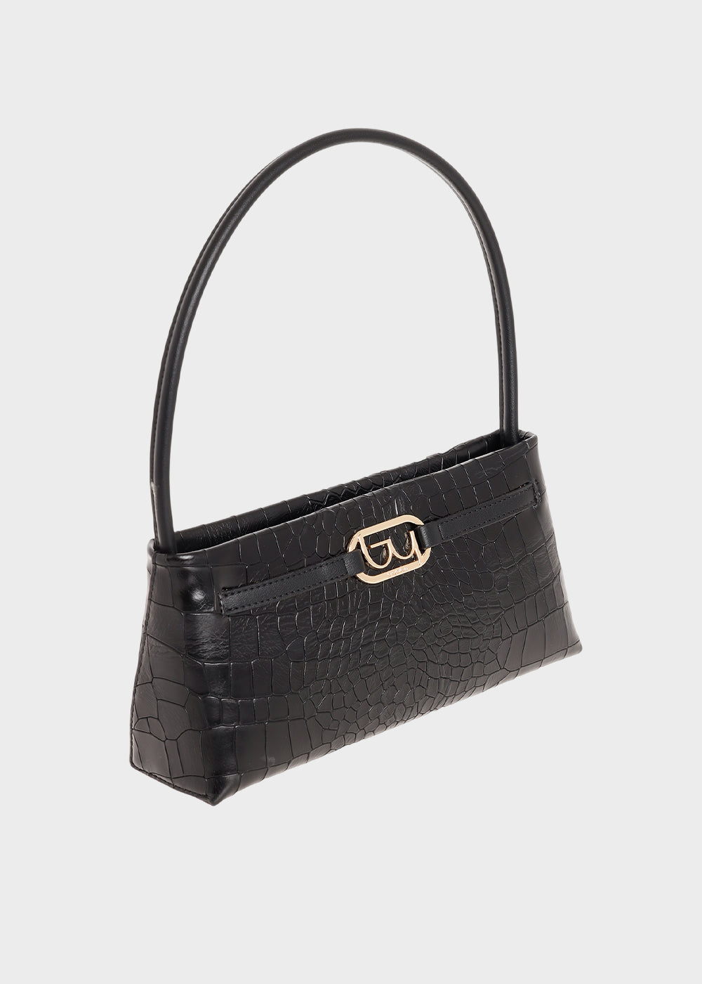 Borsa piccola a spalla Tenderness effetto coccodrillo-2