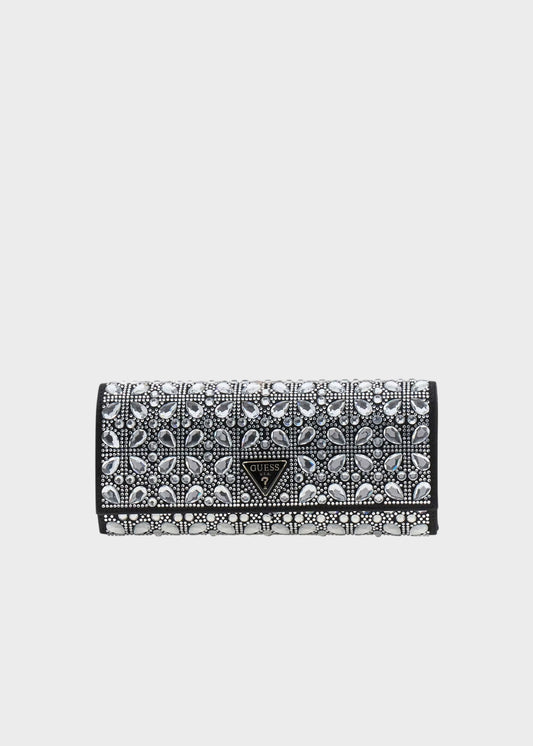 Pochette gioiello Elsie con strass, con tracolla da spalla