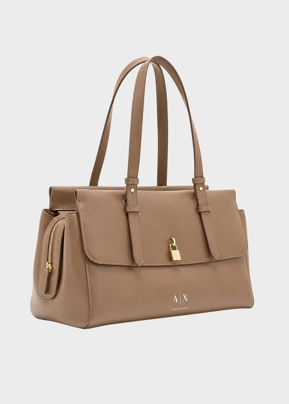 Borsa shopping Taylor Tote L con lucchetto decorativo e tracolla-4