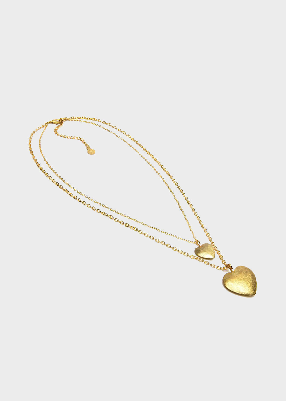 Collana 2 Due Catene Cuori