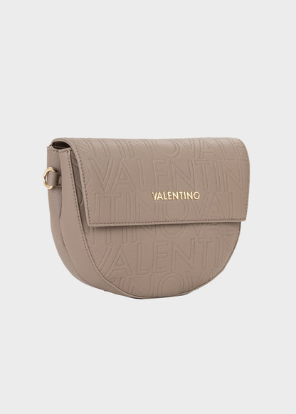 Borsa con tracolla Pansy e logo in rilievo all over