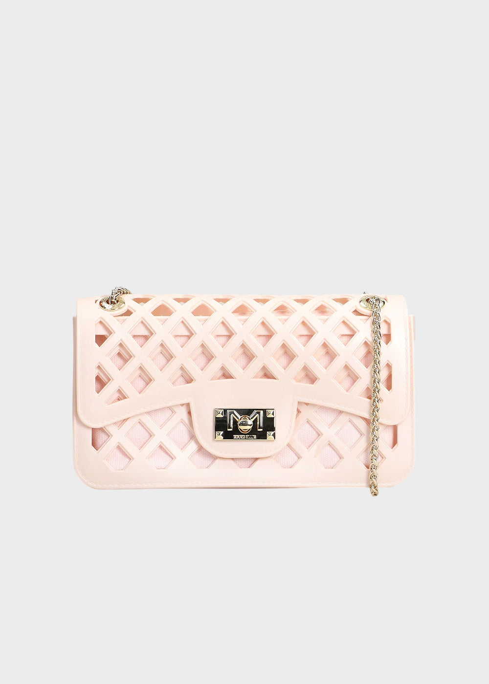 Borsa a tracolla Flat Basket con pochette interna