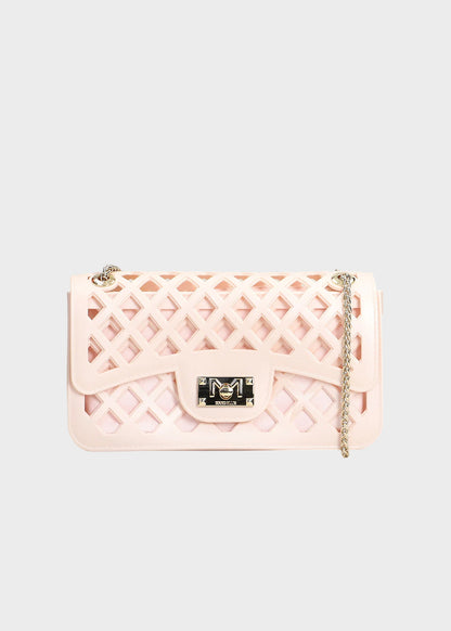 Borsa a tracolla Flat Basket con pochette interna