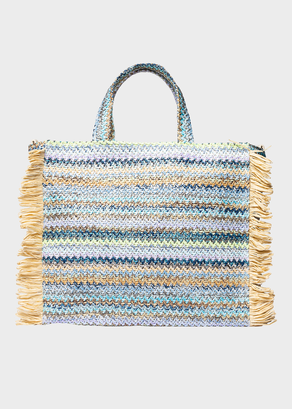 Borsa da Mare Buby S.Claire L in effetto rafia, con tracolla