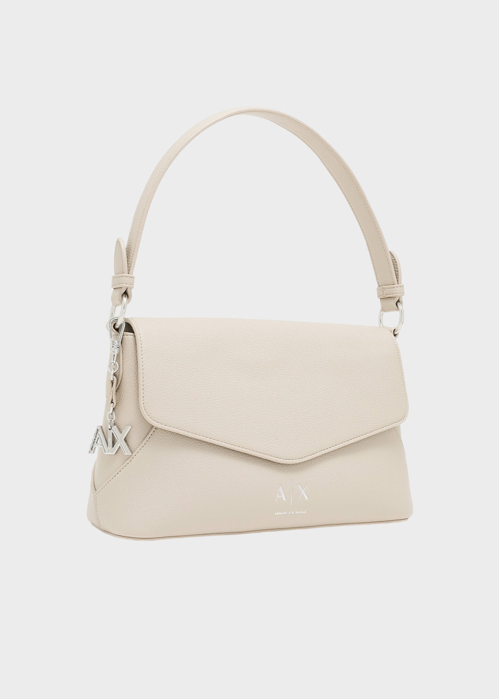 Borsa a spalla Isabel con manico e chiusura a patta-4
