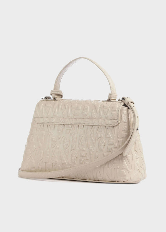 Liz Pebble shoulder bag with all-over logo