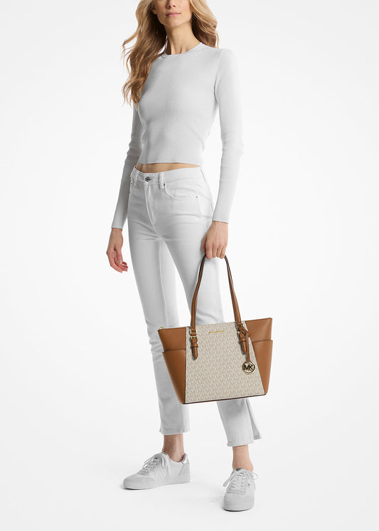 Borsa da spalla Charlotte grande con logo