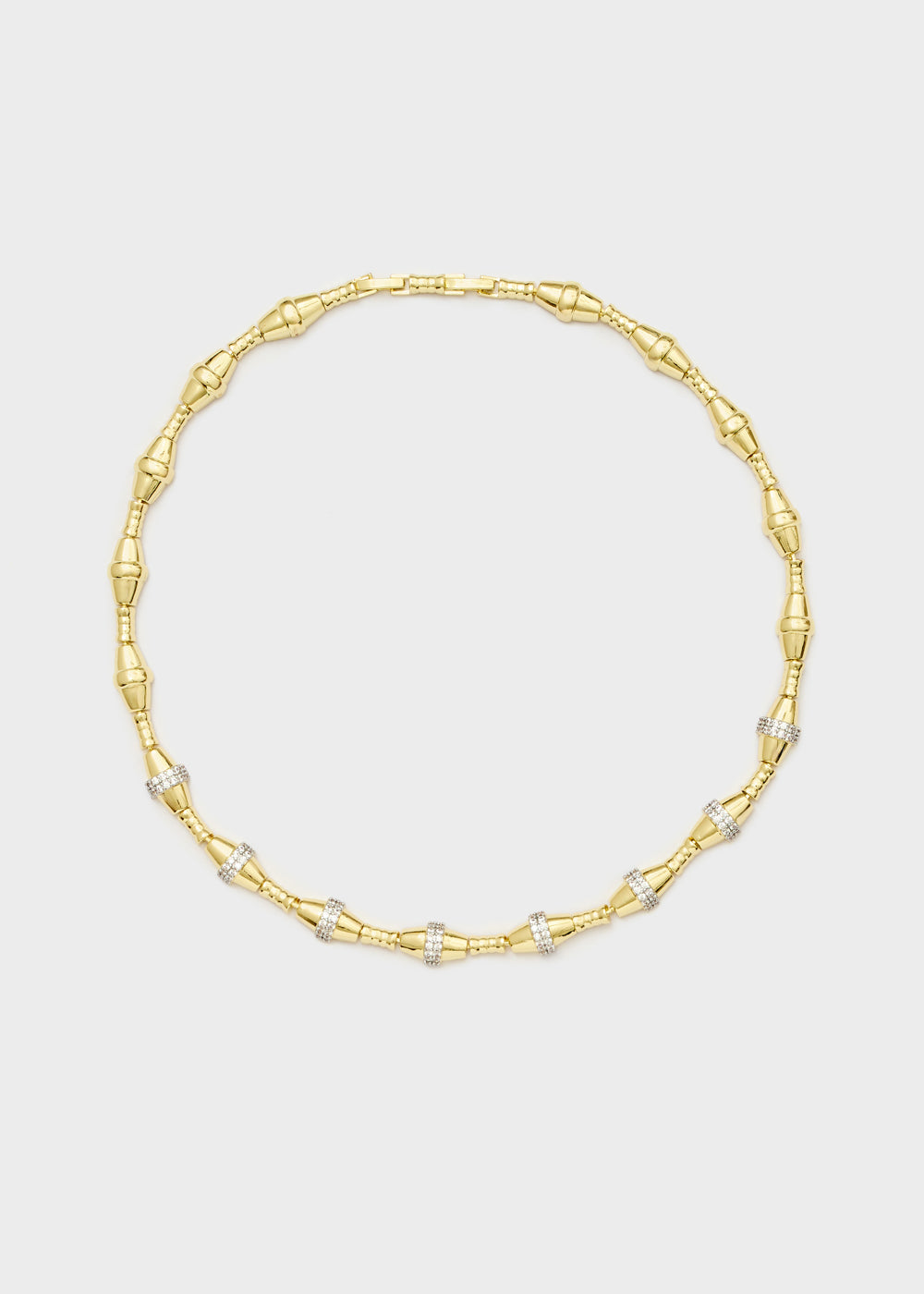 Collana girocollo con sfere oro
