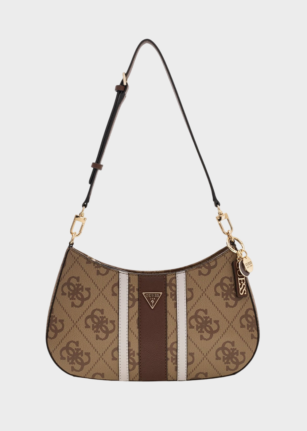Borsa a spalla Noelle II con logo all over