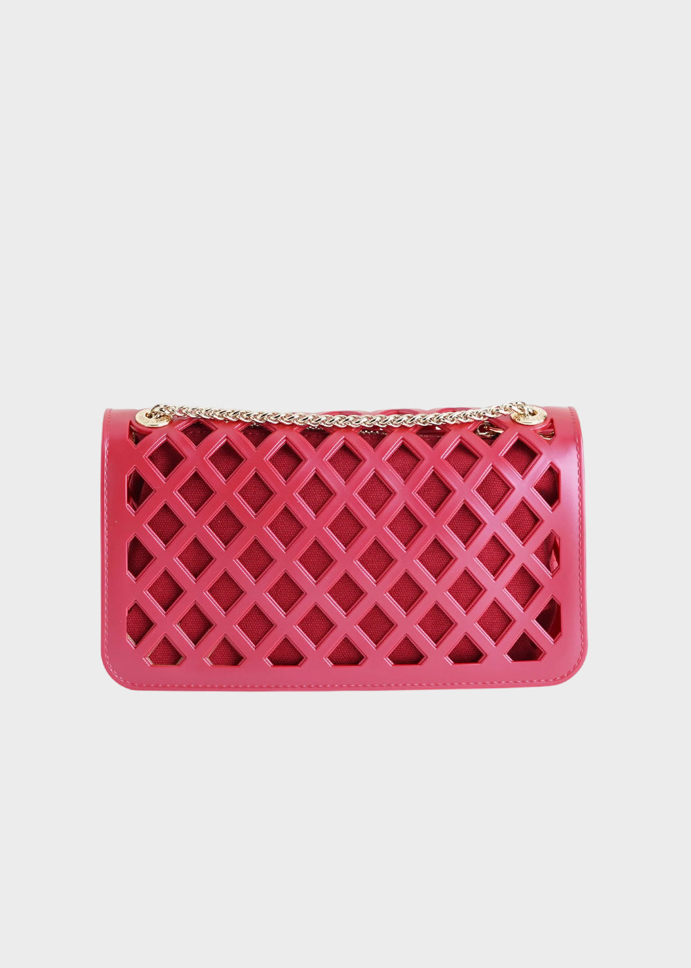 Borsa a tracolla Flat Basket con pochette interna