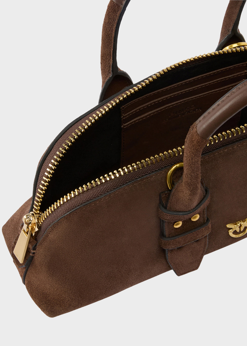 Borsa a mano Escape Bag piccola con tracolla, in pelle scamosciata-4